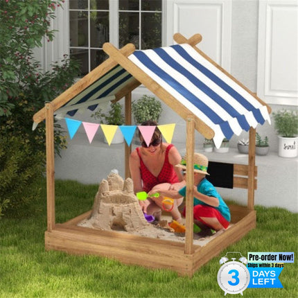 BF2- Wooden Sandbox, for 3-7 Years Old Kids - Likeshoppe 