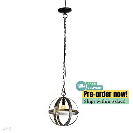 VF3- Metal Chandelier, Hanging Light Fixture with Adjustable Chain for Kitchen Dining Room Foyer Entryway, Bulb Not Included - Likeshoppe 