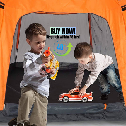 BE10- Kids Play Tent Pop Up Portable Hexagon Playhouse for Backyard Patio Indoor Outdoor Breathable Tent House Children Boys Girls Playing Have Fun - Likeshoppe 