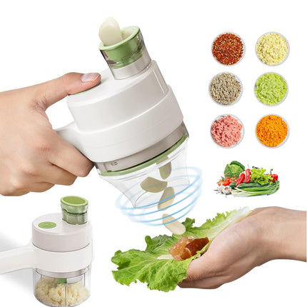 2A- 4 in1 Handheld Electric Vegetable Cutter/Slicer - Likeshoppe 