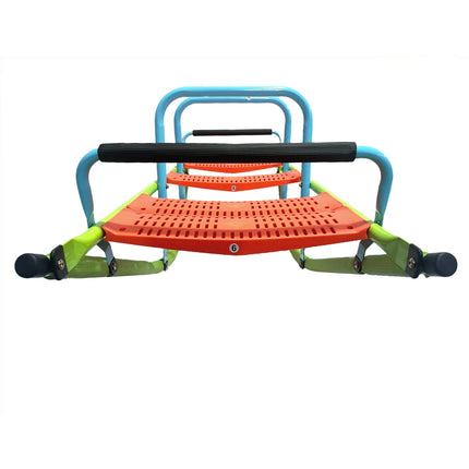 BD4- XSS008 high quality kids seesaw plastic seat playground equipment cute baby plastic rocker outdoor children blue and green steel tube for kids age 3+ - Likeshoppe 