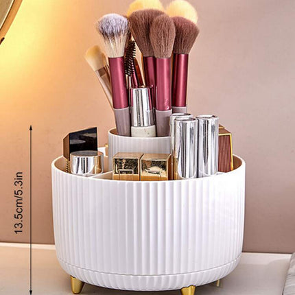 1A- Likeshoppe’s 360 Degree Rotating Makeup Storage Round Pencil Holder Desk Organizers with 5 Slots Desktop Dresser Office. - Likeshoppe 