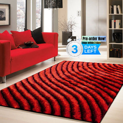 AQ29- "3D Shaggy" Hand Tufted Area Rug - Likeshoppe 