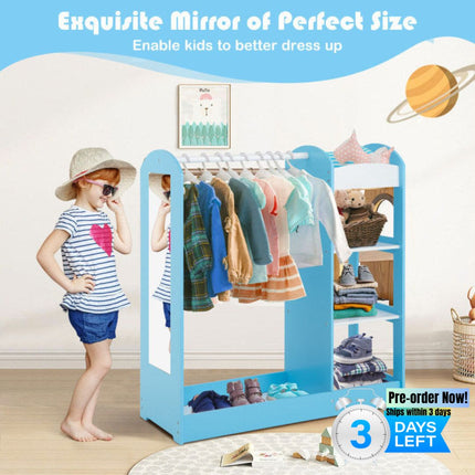 AU3- Kids Dress Up Storage with Mirror - Likeshoppe 