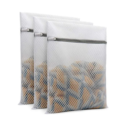 1C- 3-PC Set Mesh Laundry Bag - Likeshoppe 