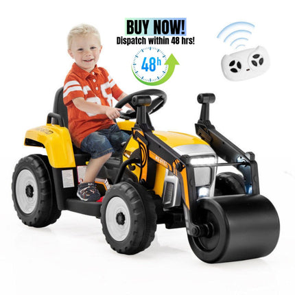 BH23- 12V Kids Ride on Road Roller with 2.4G Remote Control - Likeshoppe 