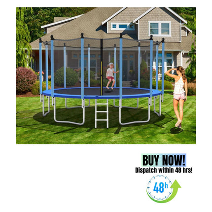 BA48- Outdoor Trampoline with Safety Closure Net - Likeshoppe 