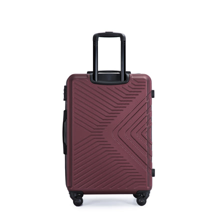 CA1- 3 Piece Luggage Sets ABS Lightweight Suitcase with Two Hooks;  Spinner Wheels;  TSA Lock;  (20/24/28)