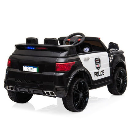 BH14- 12V Kids Police Ride On Car Electric Cars 2.4G Remote Control, LED Flashing Light, Music & Horn. - Likeshoppe 