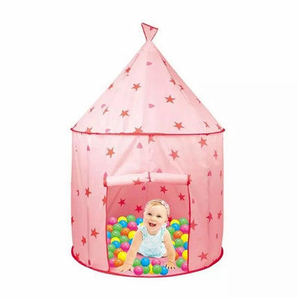 BE5- Cmgb Princess Castle Play Tent, Kids Foldable Games Tent House Toy for Indoor & Outdoor Use-Pink - Likeshoppe 