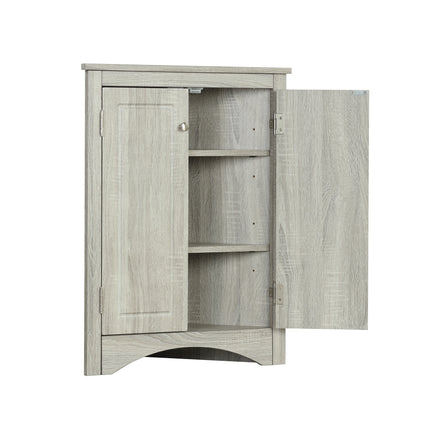 AM4- Triangle Bathroom Storage Cabinet with Adjustable Shelves;  Freestanding Floor Cabinet for Home Kitchen