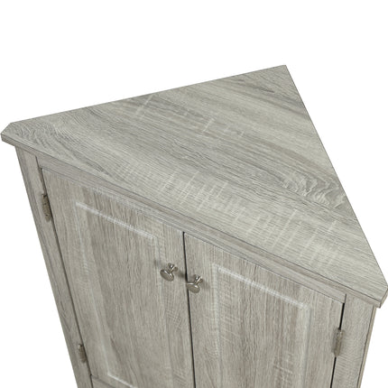 AM4- Triangle Bathroom Storage Cabinet with Adjustable Shelves;  Freestanding Floor Cabinet for Home Kitchen