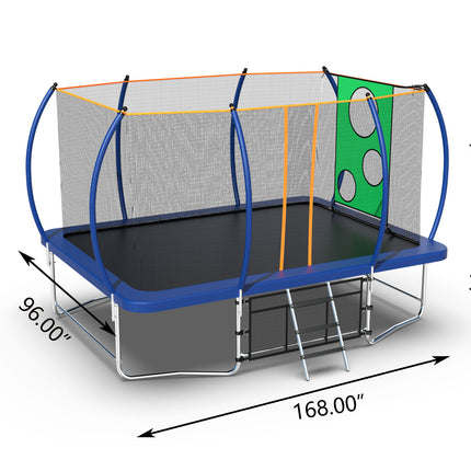 BA4- 8*14FT TRAMPOLINE BLUE - Likeshoppe 