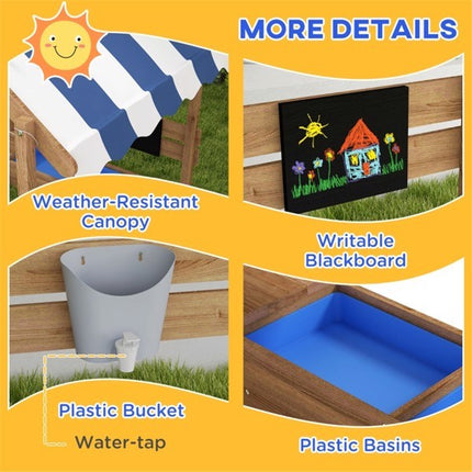 BF2- Wooden Sandbox, for 3-7 Years Old Kids - Likeshoppe 