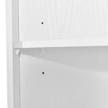 AM3- Tall Bathroom Corner Cabinet;  Freestanding Storage Cabinet with Doors and Adjustable Shelves;  MDF Board - Likeshoppe 