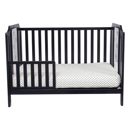 AO20- Celeste 3-in-1 Convertible Island Crib Black - Likeshoppe 