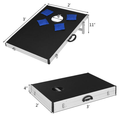 BJ1-Cornhole Set with Foldable Design and Side Handle - Likeshoppe 