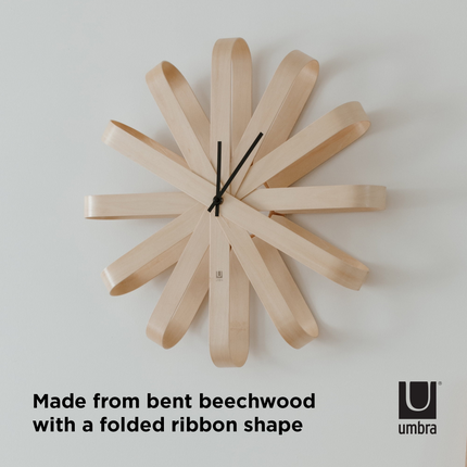 CG11- Umbra Ribbonwood Wall Clock - Likeshoppe 