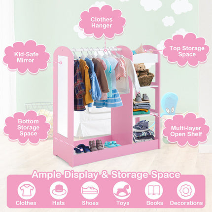 AU3- Kids Dress Up Storage with Mirror - Likeshoppe 