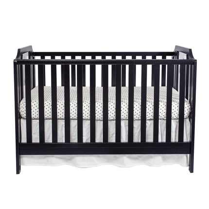 AO20- Celeste 3-in-1 Convertible Island Crib Black - Likeshoppe 