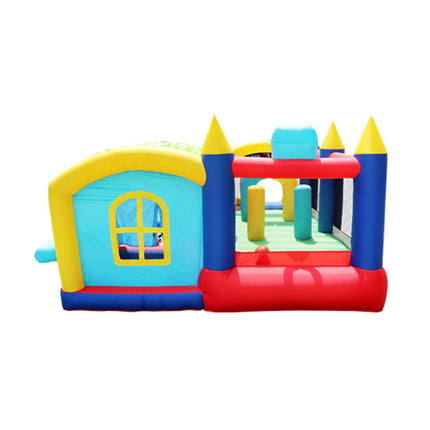 BC9-7 in 1 Inflatable Bounce House, Bouncy House with Ball Pit for Kids Indoor Outdoor Party Family Fun, Obstacles, Toddler Jump Bouncy Castle with Ball Pit for Birthday Party Gifts - Likeshoppe 