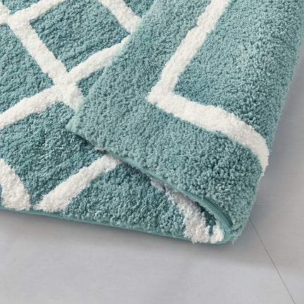 AR1- Reversible High Pile Tufted Microfiber Bath Rug - Likeshoppe 