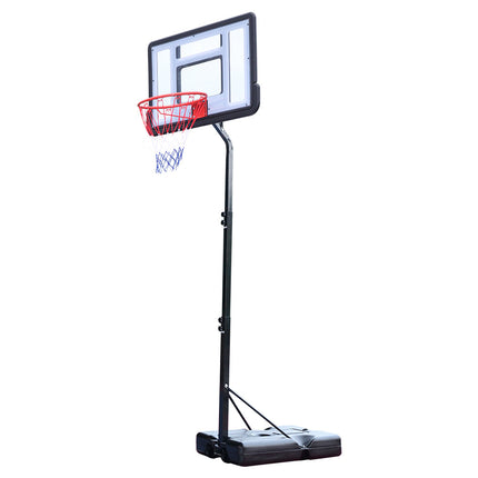 BG2- Portable Removable Basketball System Basketball Hoop Teenager PVC Transparent Backboard with Adjustable Height 7ft - 8.5ft - Likeshoppe 