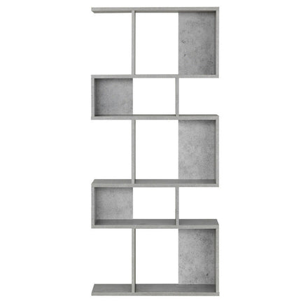 AT24- 5 Cubes Ladder Shelf Corner Bookshelf Display Rack Bookcase - Likeshoppe 