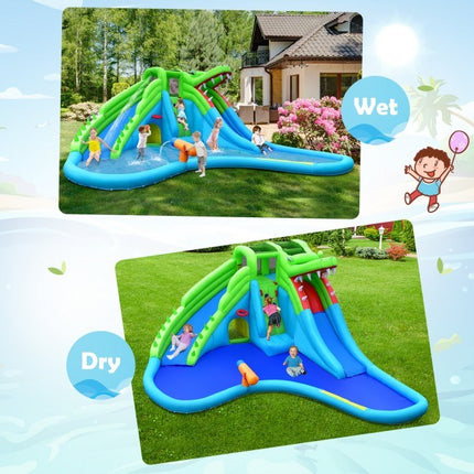 BC20- 7 in 1 Inflatable Bounce House with Splashing Pool - Likeshoppe 