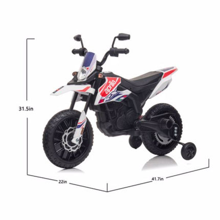 BH1-12V Electric Kid Ride Onmotorcycle, Battery Powered Kids Ride-on motorcycle White, 2 Wheels Motorized Vehicles Children Toys,LED Headlights - Likeshoppe 