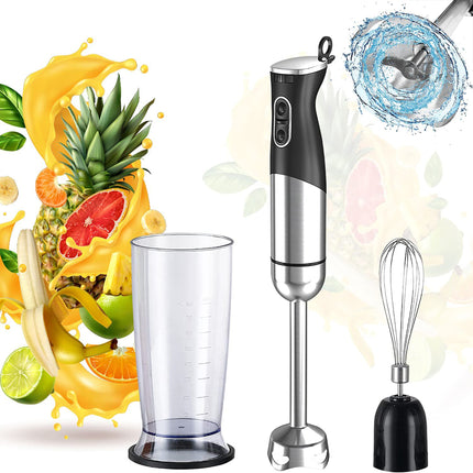 BQ5- 5 Core Handheld Blender 3 IN 1, Electric Hand Held Blenders 500W| Immersion 800ml Beaker & Whisk| 9 Speed Heavy Duty Stick, Stainless Steel Blades for Smoothies Puree Baby Food and Soups- HB1516 - Likeshoppe 