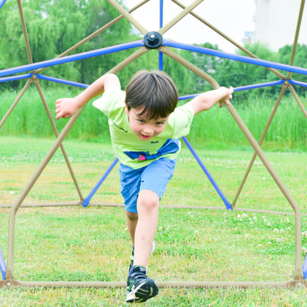 BB15- Kids Climbing Dome Tower - 12 ft Jungle Gym Geometric Playground Dome Climber Monkey Bars Play Center, Rust & UV Resistant Steel Supporting 1000 LBS - Likeshoppe 