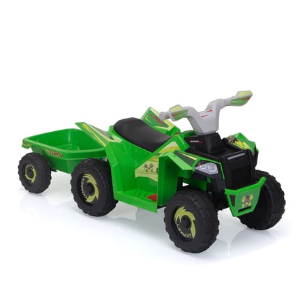 BH11- Children's Beach Car - with Trailer - Green - Likeshoppe 