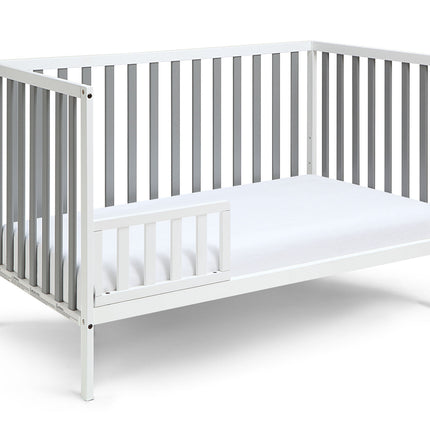 AO6- Deux Remi 3-in-1 Convertible Island Crib White/Gray - Likeshoppe 