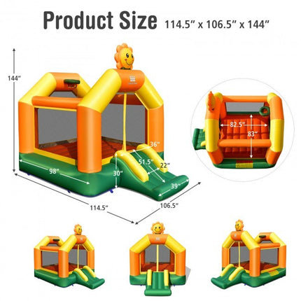 BC19- Kids Inflatable Bounce Jumping Castle House with Slide without Blower - Likeshoppe 