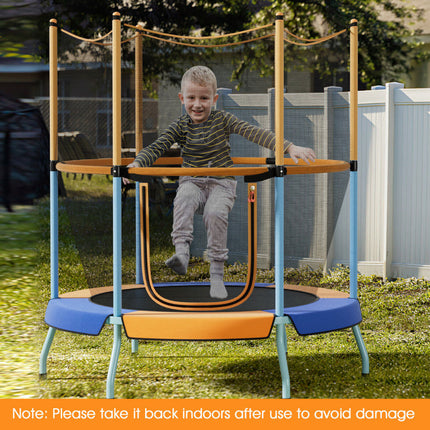 BA47- 48" Toddler Trampoline with Safety Enclosure Net - Likeshoppe 