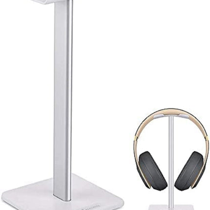 CD1- 5 Core Headphone Stand White with Stable Base Premium Headset Holder with Aluminum Supporting Bar, Flexible Headrest Hanger, Anti-Slip Earphone Stand White HD STND WH - Likeshoppe 