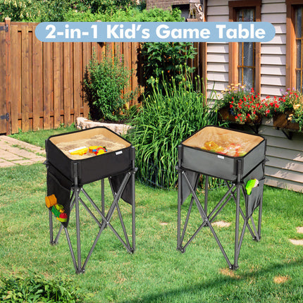 BL2-2 Pieces Folding Camping Tables with Large Capacity Storage Sink for Picnic - Likeshoppe 