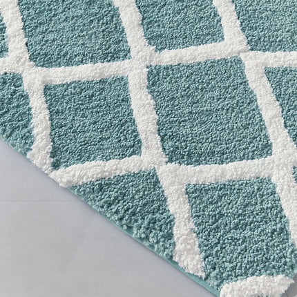 AR1- Reversible High Pile Tufted Microfiber Bath Rug - Likeshoppe 