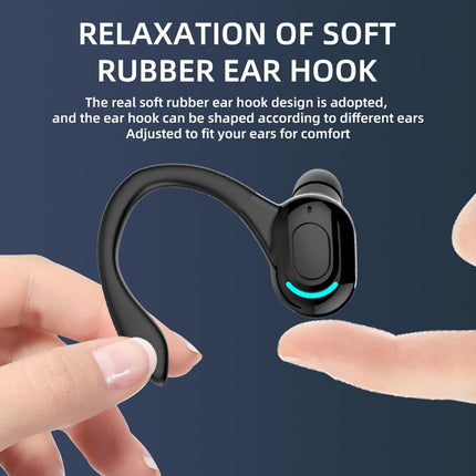 CD5- Bluetooth Earpiece, HiFi Stereo Sound Wireless Handsfree Headset with Charging Cable, Noise Reduction IPX4 Waterproof Earphones for Smartphones Laptop Trucker Driver - Likeshoppe 