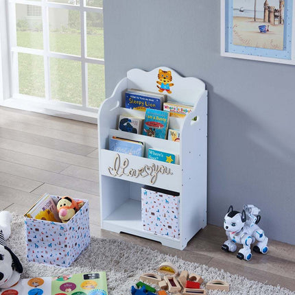 AT16- Kids Funnel Maison Kids Bookcase with Toy Storage - Likeshoppe 