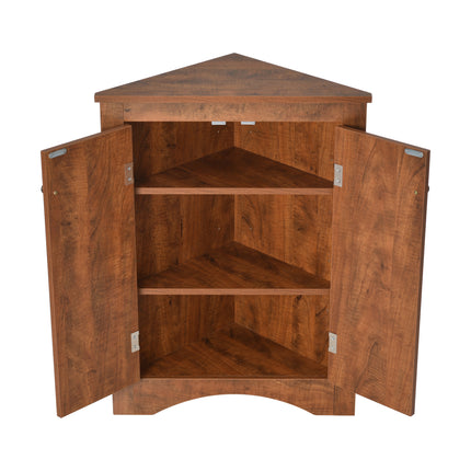 AM4- Triangle Bathroom Storage Cabinet with Adjustable Shelves;  Freestanding Floor Cabinet for Home Kitchen