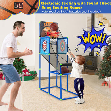 BG13-Kids Basketball Arcade Game with Electronic Scoreboard and Sound Effect - Likeshoppe 