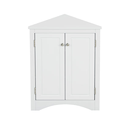 AM4- Triangle Bathroom Storage Cabinet with Adjustable Shelves;  Freestanding Floor Cabinet for Home Kitchen