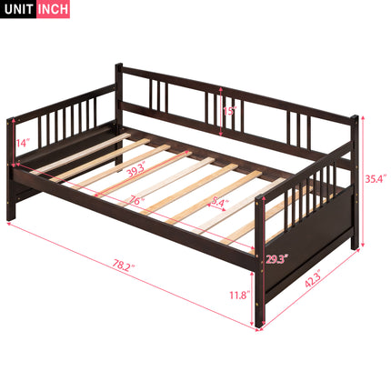 AS3- Modern Solid Wood Daybed;  Multifunctional;  Twin Size - Likeshoppe 