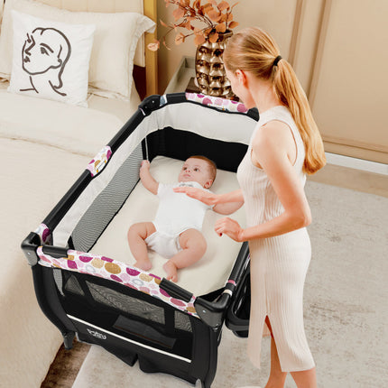 AP2- 4 in 1 Portable Pack and Play Baby Nursery Center with Bassinet - Likeshoppe 