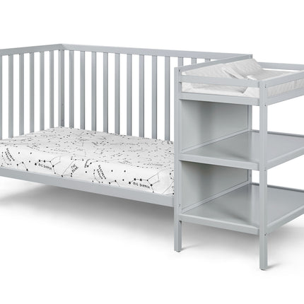 AO21-Palmer 3-in-1 Convertible Crib and Changer Combo Gray - Likeshoppe 