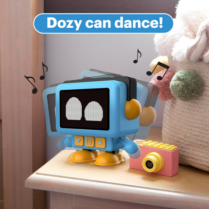 CH31- PocketTunes Dozy The Dancing Alarm Bot | Bluetooth Animated LCD Digital Children's Alarm Clock - Likeshoppe 