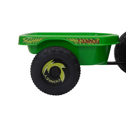 BH11- Children's Beach Car - with Trailer - Green - Likeshoppe 