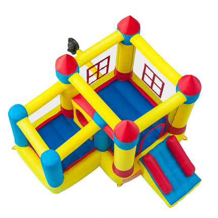 BC7-3.2*3*2.5m 420D Thick Oxford Cloth Inflatable Bounce House Castle Ball Pit Jumper Kids Play Castle Multicolor - Likeshoppe 